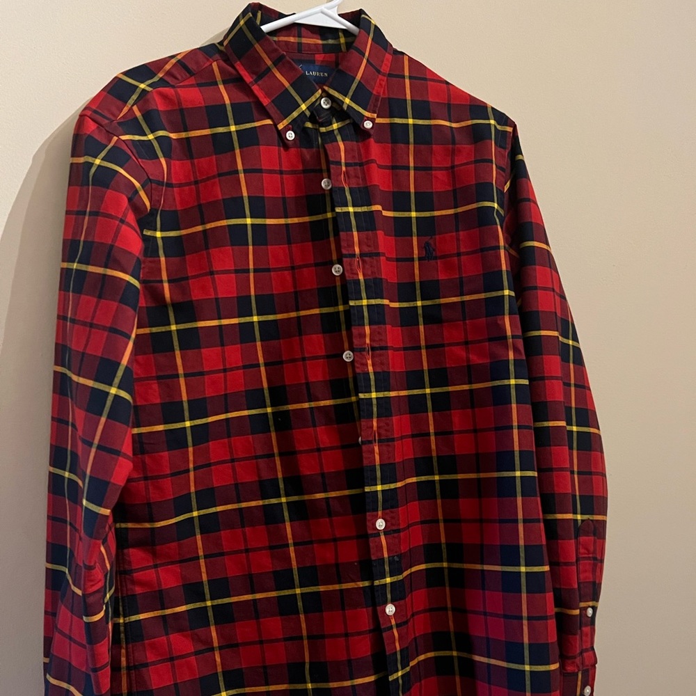 Mens Polo Flannel Sz M Used